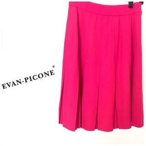 EVAN Picone Vintage Pink Pleaded Vintage Skirt